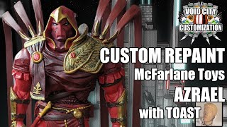 Custom Repainted AZRAEL Action Figure from McFarlane Toys  DC Multiverse [upl. by Notlih]