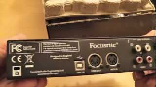 Focusrite Saffire 6 USB Audio Interface  unboxing [upl. by Jelene25]