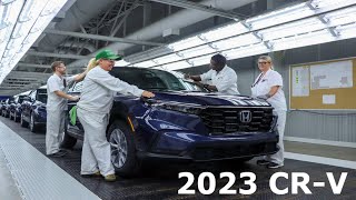 All New 2023 Honda CRV  Production Begins in North America [upl. by Otanod]