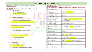 IELTS LISTENING TEST 17 What is the applicants residency status citizen temporary ehjagraon [upl. by Filmore]