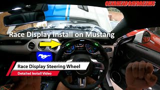 OHC Steering Modification installation on Ford Mustang LEDs and Performance Display [upl. by Christoforo238]