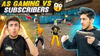 AS Gaming And GodSunny In Lone Wolf 2 Vs 2 With Subscribers😮😍Free Fire India [upl. by Ekal]