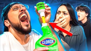 Fart Spray in Moms Cleaning Product PRANK [upl. by Siladnerb]