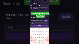 Offering Pet Care Services  10 Ways to Make Money Offering Pet Care Services  TapSwap Code Video [upl. by Millian]