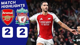 Arsenal vs Liverpool 22 HIGHLIGHTS  Saka goal Merino goal vs Liverpool Salah Goal vs Arsenal [upl. by Ebberta]