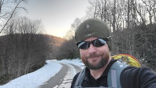 Ice and Snow  Alone in the Mountains  20 Miles and South Korean Meal [upl. by Joselow]