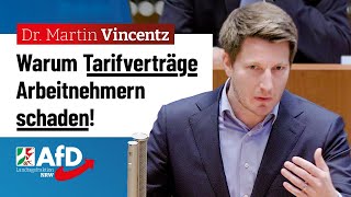 Warum Tarifverträge Arbeitnehmern schaden – Dr Martin Vincentz AfD [upl. by Cecile266]