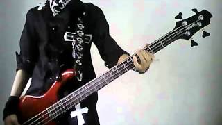 The GazettE  Naraku Bass Cover by Mukki [upl. by Aluor]