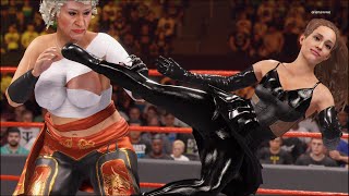 Ariana Grande vs Norma  WWE 2K24 [upl. by Nasus]