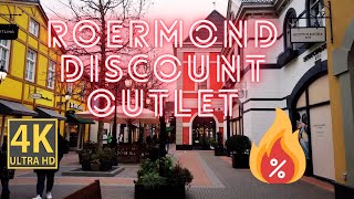 Walking Tour Roermond Factory Outlet Netherlands 🇳🇱 4K Ultra HD [upl. by Neirda]