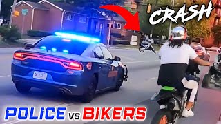 BIKERS VS COPS  Best Motorcycle Police Chase Compilation 2024 [upl. by Noek]