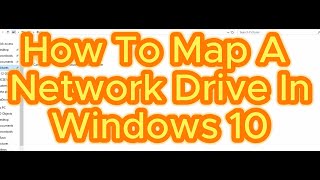 How To Map A Network Drive In Windows 10 [upl. by Harleigh]