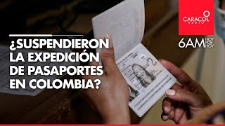 ¿Suspendieron la expedición de pasaportes en Colombia  Caracol Radio [upl. by Perle]