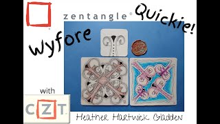 Wyfore  Zentangle® Quickie [upl. by Aili]