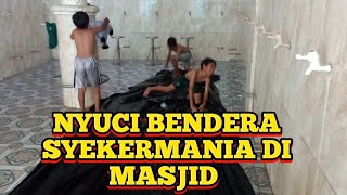 BOCILBOCIL NYUCI BENDERA SYEKERMANIA DI MASJID [upl. by Chrisse]