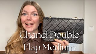 Vintage Chanel Double Flap Medium Bag Review [upl. by Rento444]