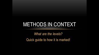 A Sociology What are the LEVELS in the methods in context [upl. by Lyford376]