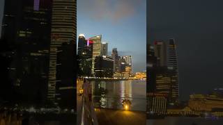 Very Nice Evening in Singapore short singapore marinabaysingapore evening [upl. by Medovich82]