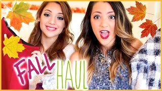 HUGE Fall Haul 2014  Niki and Gabi [upl. by Bartholomeus857]