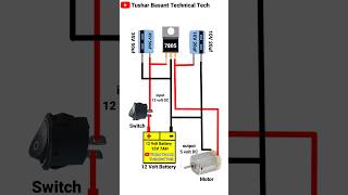 12 Volt DC To 5 Volt DC Connection DIY Project shorts [upl. by Donata]