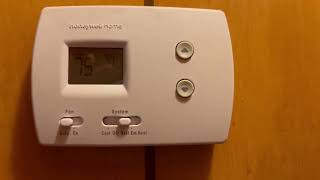 Honeywell TH3110D1008 Pro Non Programmable Digital Thermostat Review [upl. by Spillar]