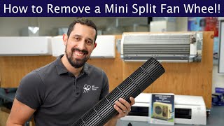 How to Remove a Mini Split Fan Wheel [upl. by Kcirdahs]