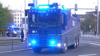 Polizei Großeinsatz Legida Demo und Gegendemos in Leipzig 21042016 [upl. by Astera140]