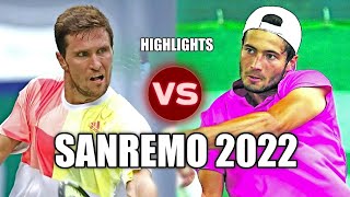 Titouan Droguet vs Mischa Zverev SANREMO 2022 Highlights [upl. by Spector]