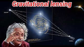 Gravitational lensing in hindi Explain in 2minगुरुत्वीय लेंसिंग हिंदी मेंGravity [upl. by Aninahs]