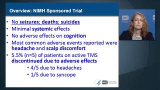 NIH basic training course on transcranial magnetic stimulation TMS  Risks and Safety [upl. by Ahsii]