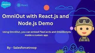 OmniOut with React js and Node js Demo [upl. by Kcirddot65]