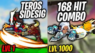 Level 1  1000 Brawlhalla Combos [upl. by Pruter87]