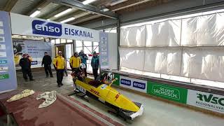 Laura Nolte Start beim EuropaCup Altenberg [upl. by Bron504]