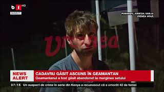 JUDEȚUL VASLUI  CADAVRU GĂSIT ASCUNS ÎN GEAMANTANȘtiri B1TV16 iulie 2024 [upl. by Karim790]