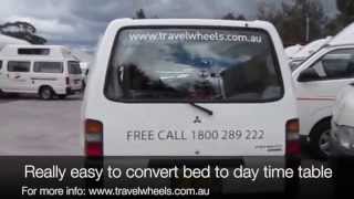 2 Person Campervan Hire Australia  travelwheels campervan hire [upl. by Eshman]