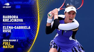 Barbora Krejcikova vs Elena Gabriela Ruse Full Match  2024 US Open Round 2 [upl. by Akemyt]