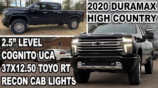 Heres How you can fit 37s on a LEVELING kit on the 2020 DURAMAX [upl. by Yssac211]