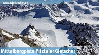 Skigebiet Pitztaler Gletscher Mittelbergpiste Nr 36 [upl. by Fatma]