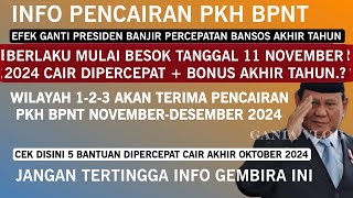 INFO PENCAIRAN PKH TAHAP 6 amp BPNT SUDAH BOCOR WILAYAH 123 SIAP TERIMA PENCAIRAN PLUS 5 BANSOS [upl. by Anstus470]