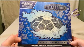 Opening a 2nd Stellar Crown Elite Trainer Box [upl. by Ailima42]