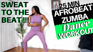 25 MIN AFROBEAT ZUMBA WORKOUT  FAT BURNING CARDIO  SWEAT TO THE BEAT  BLOSSOM2FITNESS [upl. by Assylem572]