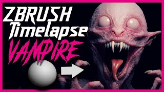 Zbrush Timelapse Vampire [upl. by Nwahsar]