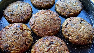 🍆 HAMBURGUESAS DE BERENJENA SIN CARNE RECETA VEGANA Y SALUDABLE Recetas de gri [upl. by Refinej248]