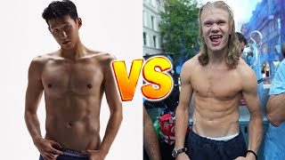 Son Heung min vs Erling Haaland Transformation 2024 💖 Who Is Better [upl. by Ahsoem]