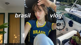 vlog 🇧🇷  flying to brazil exploring rio de janeiro copacabana fireworks amp time in the sun [upl. by Edwina]