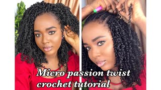 Micro passion twist crochet tutorial  Beginner friendly [upl. by Richelle]