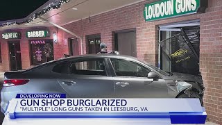 Police Car drove into gun store during burglary in Loudoun County [upl. by Eveineg451]