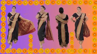 Marathi Style Saree Draping  Dhoti  Nauvari Saree Draping Tutorial [upl. by Harley]