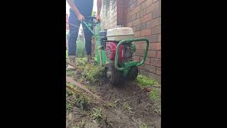 How to use a sod cutter  A1 Synthetic Grass surfaces [upl. by Otsirc]