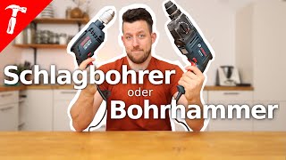 Bohrhammer ODER Schlagbohrer  Ist doch dasselbe oder   Rob Renoviert [upl. by Ralf869]